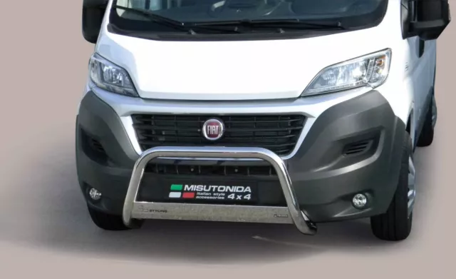 PARE BUFFLE POUR FIAT DUCATO depuis 2014 HOMOLOGUE INOX DIAMETRE 63