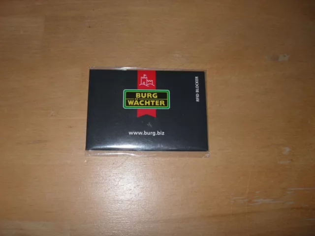 RFID Blocker Karte, von Burg Wächter, Schwarz, NEU , Datenschutzkarte