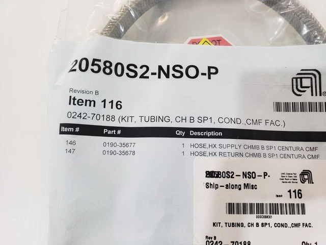 Amat Applied 0190-35678 Hose,Hx Return Chmb B Sp1 Centura Cmf Amat 0190-35677