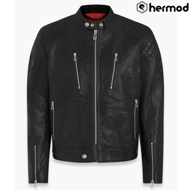 Belstaff Cheetham Motorcycle Leather Jacket - Black