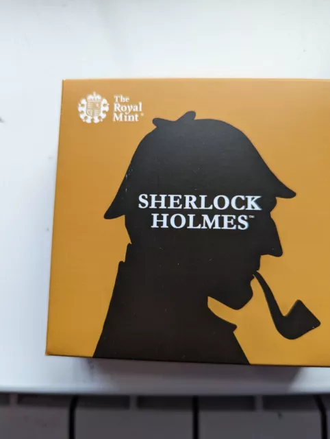 2019 Sherlock Holmes 50p coin Silver Proof. Boxed/COA