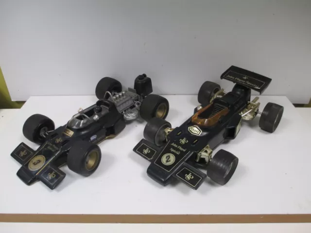 LOT de 2 F1 LOTUS FORD 72 JPS par SCHUCO 356 177 + LUCKY 3137 au 1/18 - 1/16