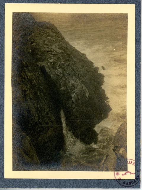 France, Pointe du Raz, Plogoff Inferno Vintage Silver Print, Silver Print