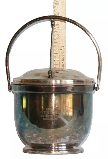 Eugene Country Club Golf Trophy * 1955 ECC  Invitational Silverplate Ice Bucket