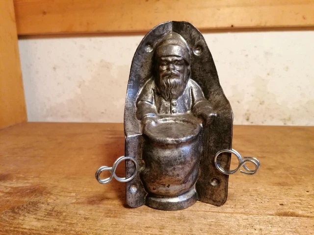alte schöne Schokoladenform chocolate mold 3-teilig