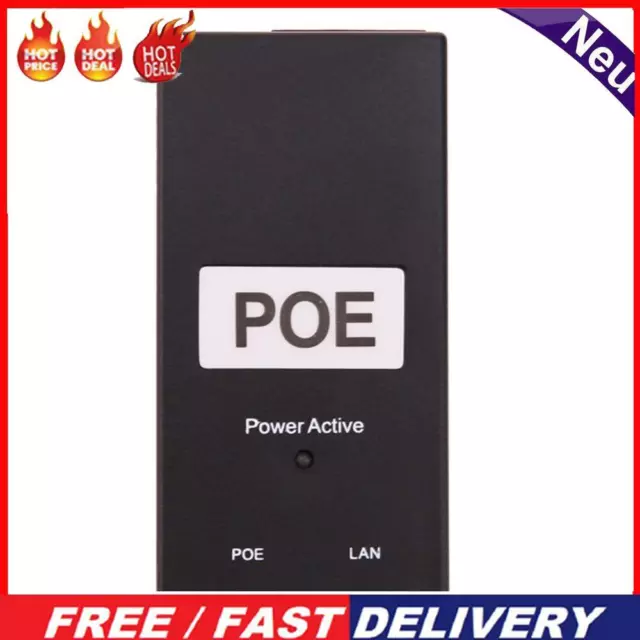 5pcs 48V 0.5A 24W Desktop POE Power Injector Ethernet Adapter Surveillance