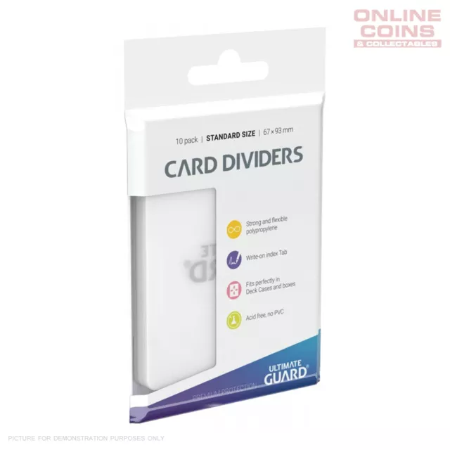 Ultimate Guard Trading Card Storage Dividers Pack of 10 - TRANSPARENT