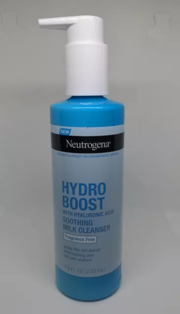 Neutrogena Hydro Boost With Hyaluronic Acid Soothing Milk Cleanser 7.8oz.