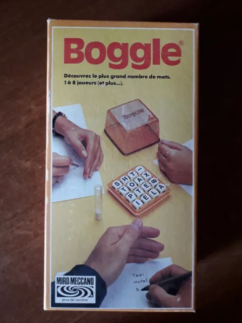 Jeu de société éducatif vintage Boggle Capiepa édition de 1977