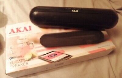 AKAI XL Capsule Speaker bluetooth-ricaricabile-nero 