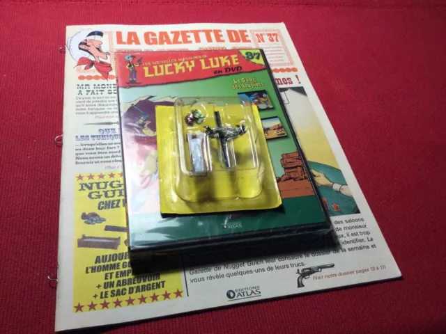 Figurine village atlas Lucky luke la gazette de nugget gulch n°37 goudronné Dvd