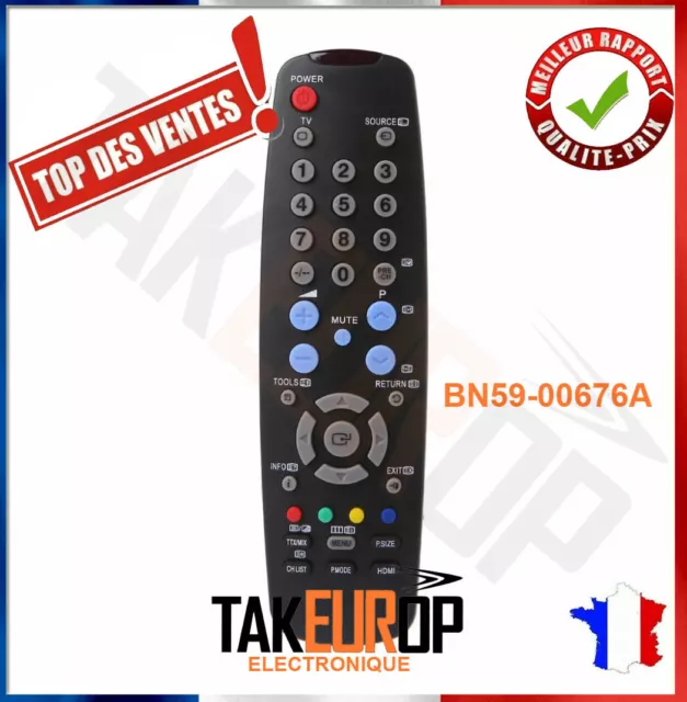 Télécommande TV de remplacement universelle BN59-00676A pour Samsung PS42A410C1X