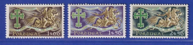 Portugal 1963 800 Jahre Militärorden Avis Mi.-Nr. 945-947 postfrisch **