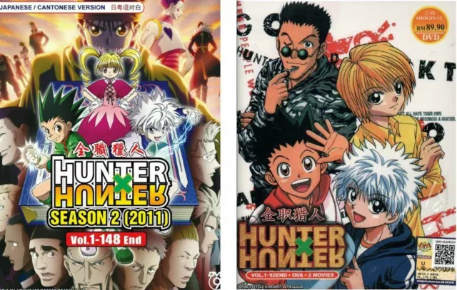 DVD Hunter X Hunter Anime Season 1 (1-92 End +OVA) +Phantom Rouge