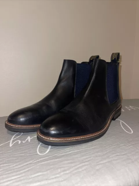 JOHN WHITE ROGUES Size 9 Black Boots Mens Slip On Boots £36.00 ...