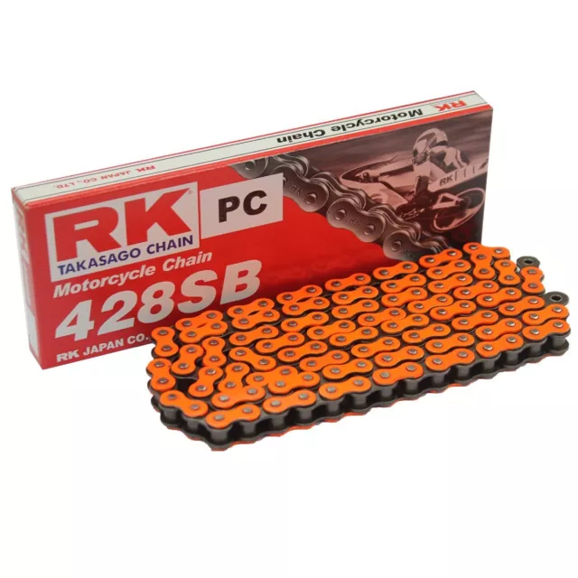 RK Set Catena Rinforzato Arancione Hyosung Ga 125 Cruise 2 Anno Fab. 97-01