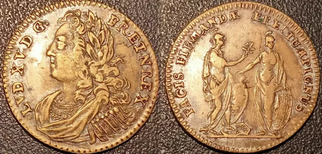 Louis XV, Marke Pacis Firmandae Ereptum Pignus Um 1720 F #13216
