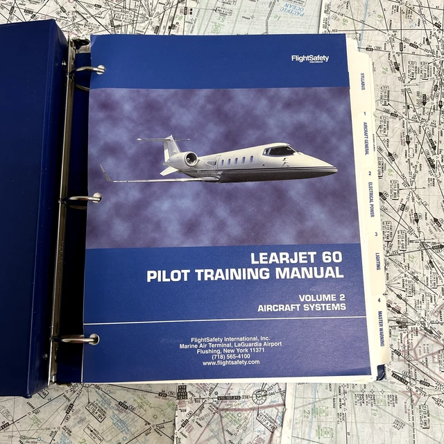 FLIGHTSAFETY LEARJET 60 Pilot Training Manual EUR 41,57 PicClick DE