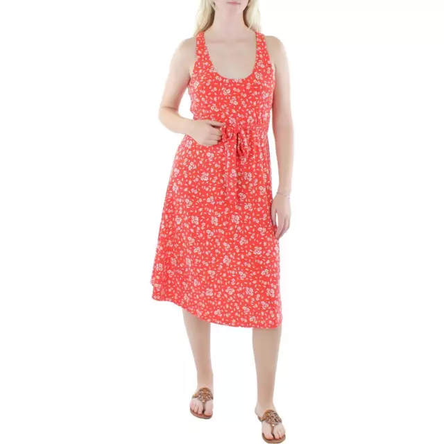 Lauren Ralph Lauren Womens Floral Midi Sleeveless Fit & Flare Dress BHFO 0706