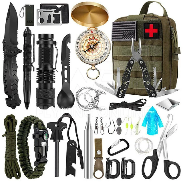32Pcs Emergency Survival Equipment Kit /Outdoor Filter Tactical Camping Tool Set