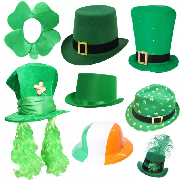 St Patricks Day Hats Irish Ireland Paddy Party Photobooth Unisex Fancy Dress