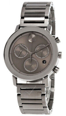 Movado Bold Evolution Gray 42Mm Chrono Ss Ion-Plated Men's Watch 3600685
