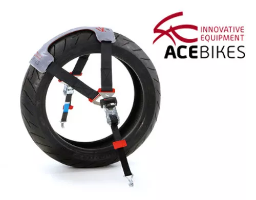 Acebikes Reifenfixierung TyreFix® Transportsicherung Spanngurt Motorrad Zurrgurt