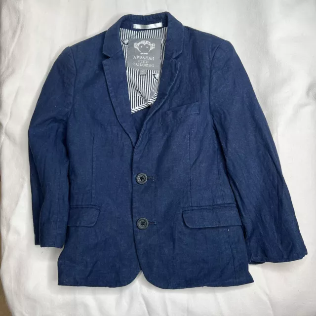 Appaman Fine Tailoring Boys Blue Suit Jacket Blazer Coat Size 4T