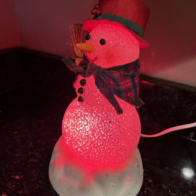 Avon The Gift Collection Winter Christmas 10" Chilly Sam LIGHT UP Snowman No Box Avon The Gift Collection Winter Christmas 10" Chilly Sam LIGHT UP Snowman No Box