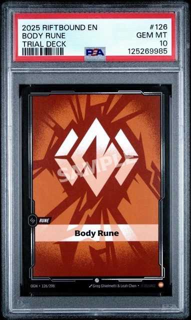 Body Rune Ven 2025 RIFTBOUND: LEAGUE Of Legends Body Rune #126 Trial Deck - PSA 10 ...