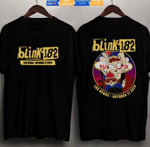 WORLD TOUR BLINK 182 2023 2024 Concert Barker TShirt S5XL Two Sides