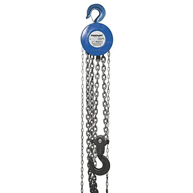 Silverline tools 282517 - Manuale paranco a catena (5000 kg/altezza massima 3m)