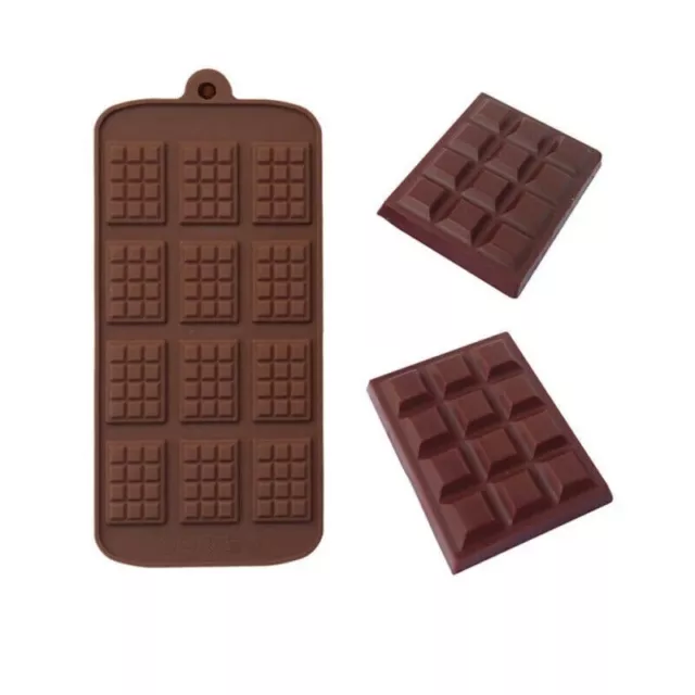 Mini Chocolate Bar Flexible Silicone Mold Candy Chocolate Cake Jelly Mould