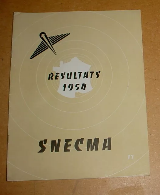 SNECMA - Résultats 1954