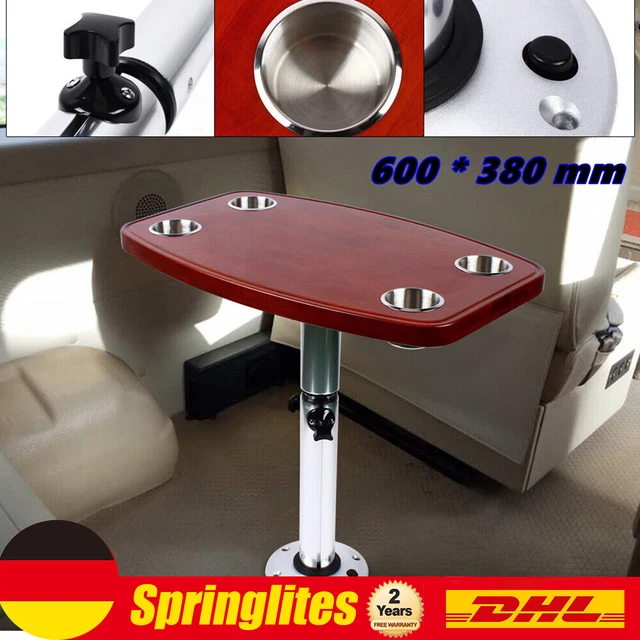 KIMISS Verstellbares Tischbein 430-745mm - Höhenverstellbarer Tischsockel Für Wohnmobile & Camping | Aluminium Legierung