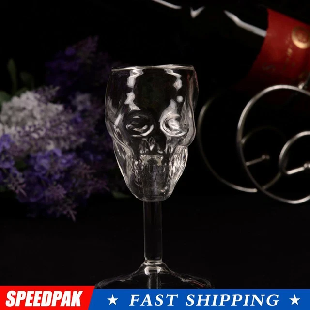 Coppa vino birra trasparente Halloween bottiglia vetro teschio vino miglior nuovo D9J3 S5R8 =