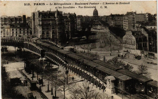 CPA PARIS (15e) Le Metropolitain. Boulevard Pasteur (563313)