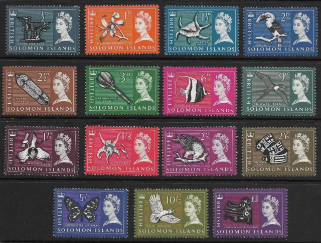 Br. Solomon Islands - SG 112-126 - 1965 - Definitive Set of 15 - Unmounted Mint