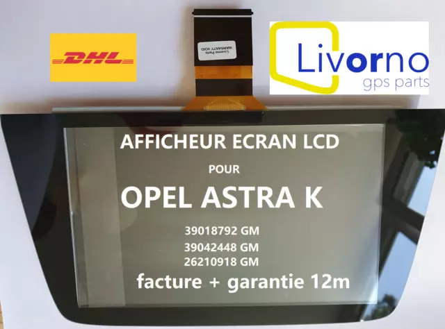 Afficheur Opel Astra K 39018792 39042448 26210918 Nouveau Lcd 🇫🇷