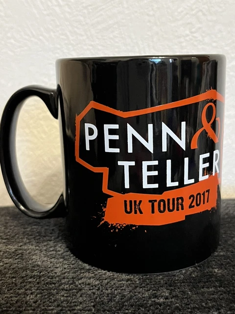 Magicians Penn And Teller UK Tour 2017 Ceramic Mug Official Tour Merchandise