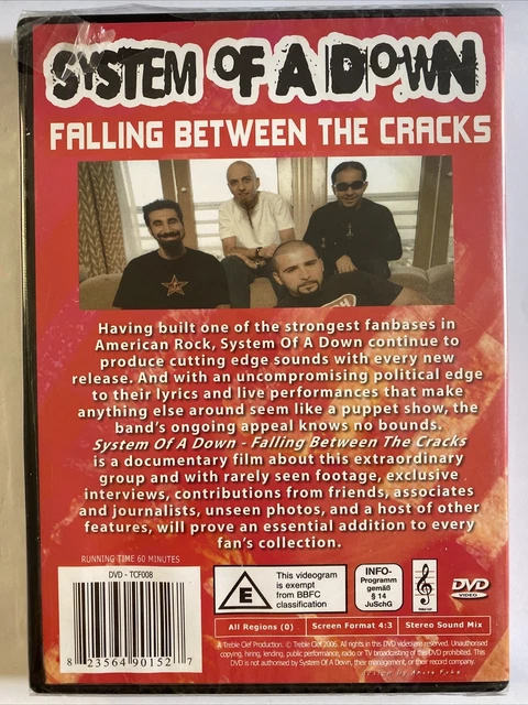 System of a Down: Falling Between the Cracks (DVD, 2006) New & Sealed 2