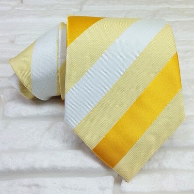 Cacharel Cravatta Grigio Chiaro Regimental Cacharel 100% Pura Lana Made in Italy 