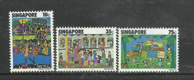 Singapur -Singapore- 1977  MiNr. 288/90 Kinderzeichnungen postfrisch