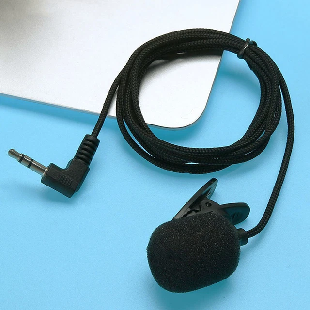 Mini Clip-on Lapel Microphone Portable for Audio Video Recording