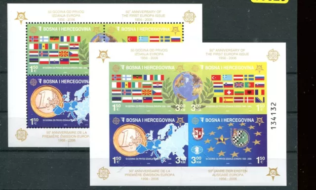 Bosnia Herzegovina Block 27 A+B 50 Years Europe