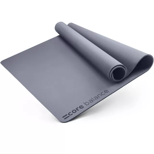 Extra Large Exercise Mat 6mm Thick TPE Yoga Fitness 183cm x 116cm Core Balance