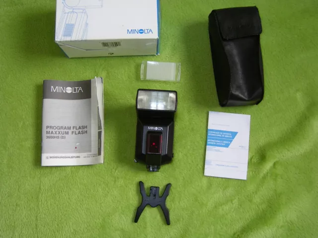 Minolta Aufsteckblitz 3600 HS (D) · Program Flash TOP Zustand!!!