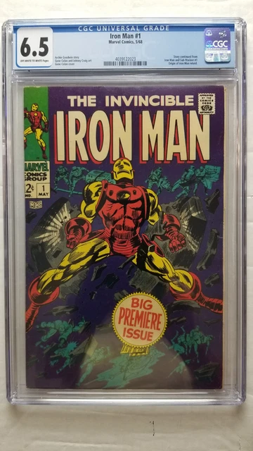 Iron Man #1 CGC 6.5 Fine+    origin Retold