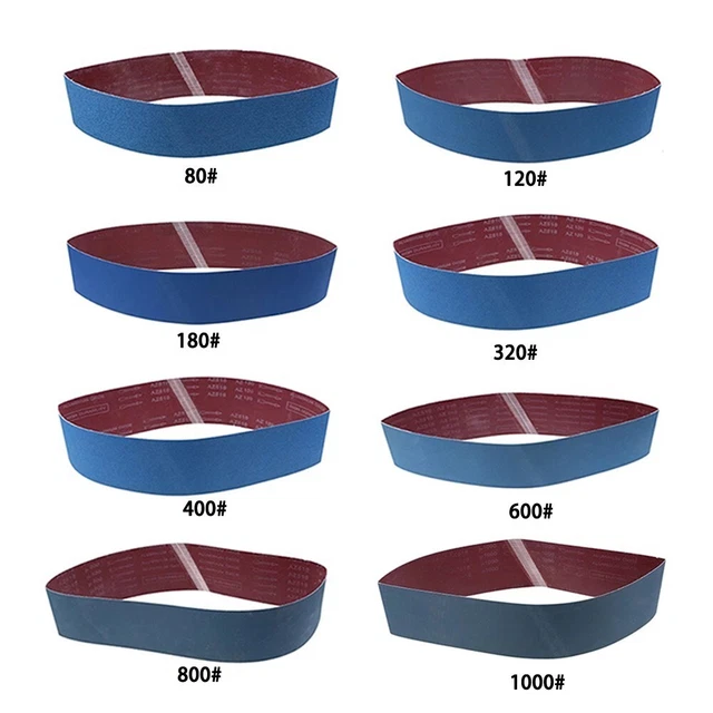 Ceintures de ponçage 80/120/150/180/320/800/1000/grits ceinture de doublure en