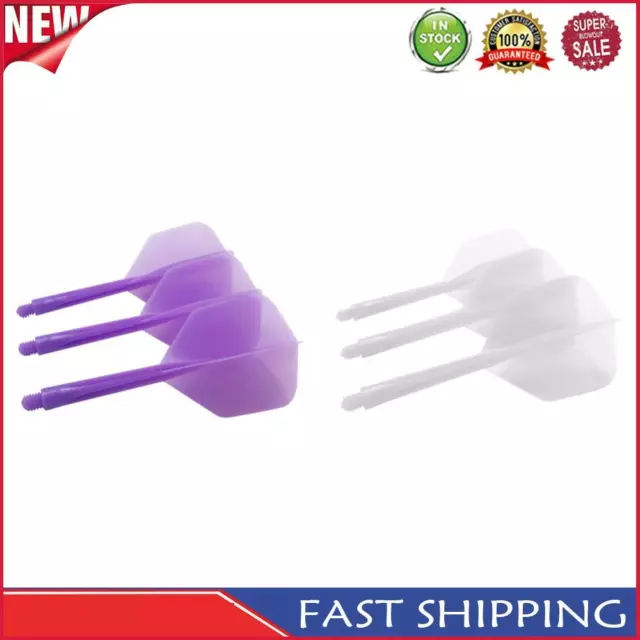 3Pcs Integrated Dart and Flights Anti-Drop Durable Shafts Gift for Kids (Purple)